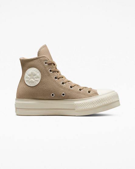 Topanky Na Platforme Converse Chuck Taylor All Star Lift Semisove Vysoke Damske Hnedožltý | SK 5Y11QG6